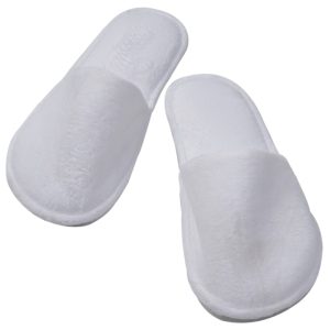 Luxury Slipper Closed Toe - White