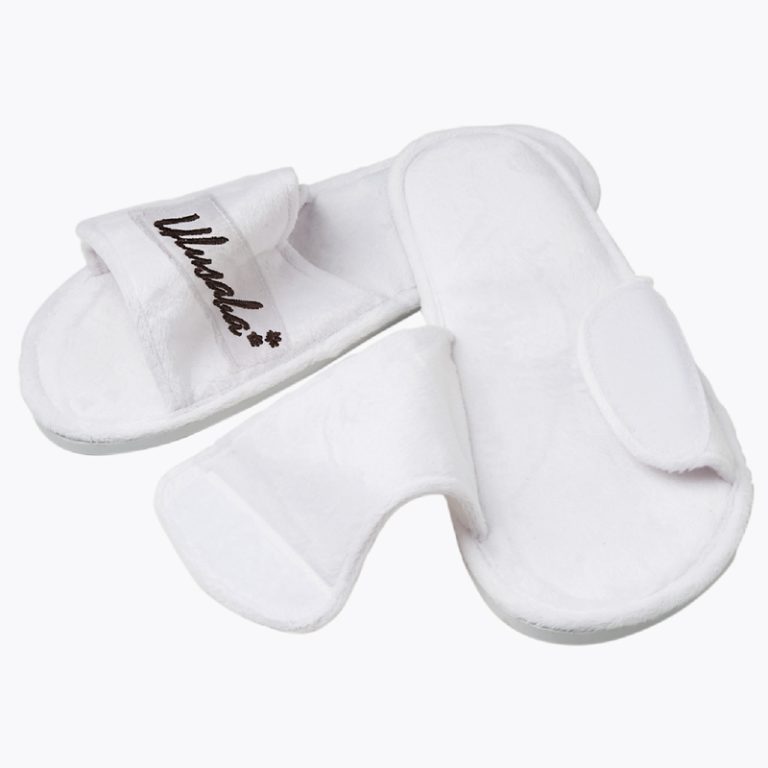 Open Toe Velcro Embroidered